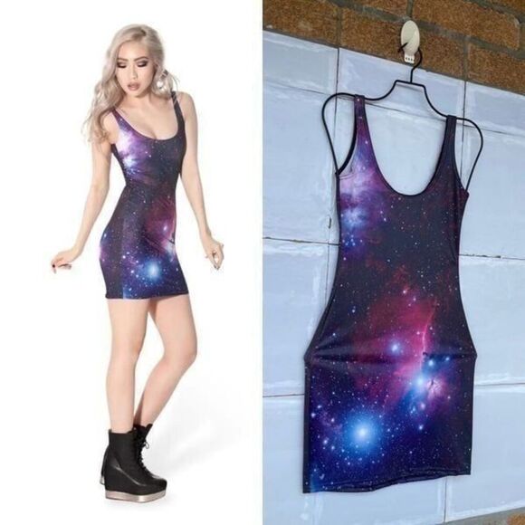 BlackMilk Purple Galaxy Minidress XS - Picture 2 of 9